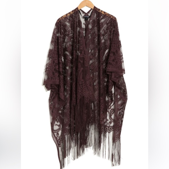 STEVE MADDEN ❤️‍🔥 LACE KIMONO NWT ONE SIZE FITS ALL - Picture 4 of 5